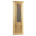 Corndell Country Oak Corner Glazed Display Cabinet OR963